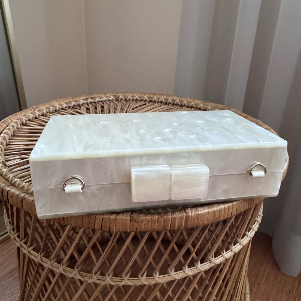 A New Day Marble Resin Clutch Bag - Picture 2 of 12